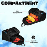 Thunderbolt 28L Blue Printed |Football Basketball Volleyball Equipment Backpack Bag|Kit Bag|Soccer Bag|Boys Kids Adult Men|Mesh Shoe or Ball Pocket|Bottle Holder| Easy Access Pocket