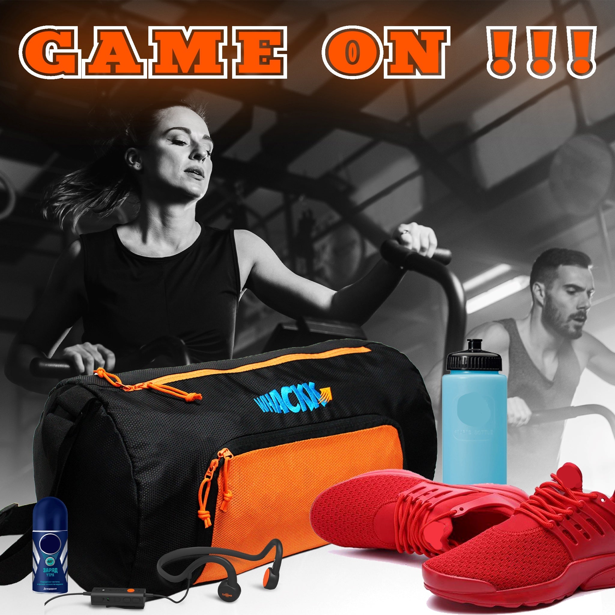 Track Orange 31L|Gym Bags |Fitness Bag| Sports Duffle| Multipurpose Carry Bag |Travel Duffel Bag| Adjustable Strap| Air Ventilated Pocket for Shoes| Unisex| Lightweight| Sports Kit| Kitbag| for Men Women