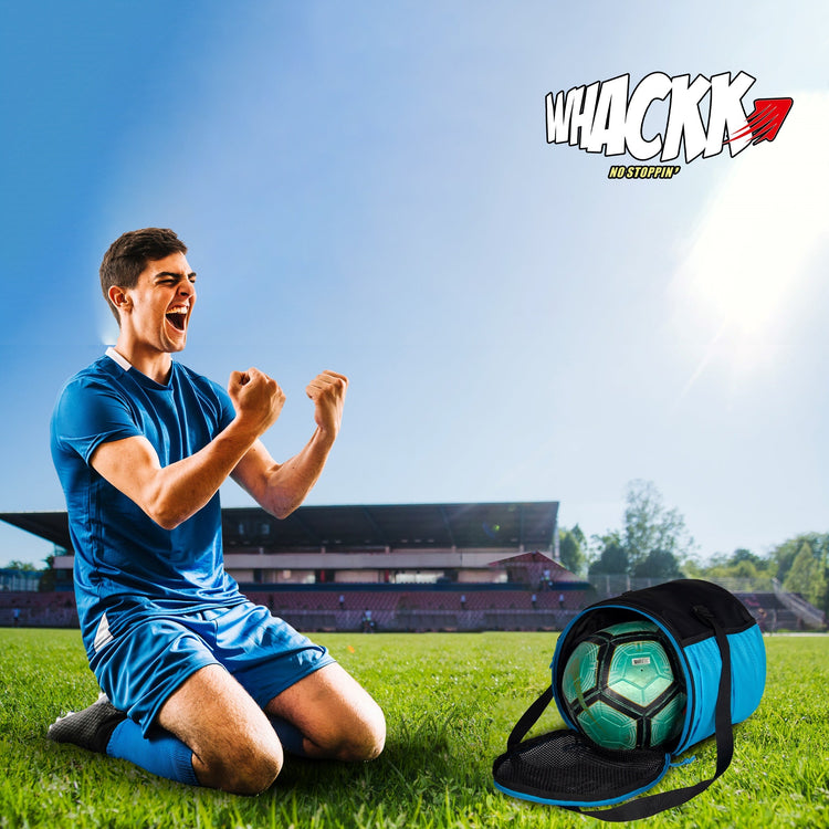 Kick Soccer Blue Black Football Equipment Bags|Basketball Volleyball Bags |Adjustable Strap Backpack |Easy Access Pocket Mesh Bottle Holders | Ball Bag |Kitbag |Bag