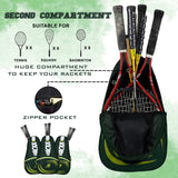 Ace Green 28L Unisex Lightweight Stylish Tennis Badminton Squash Equipment Kit Bag |Shuttle Bag |Shoe Pocket|Backpack Style|Spacious Storage Compartment|Rackets Tennis-6 Badminton-8