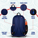 Dolphin Navy Black 26L Unisex Swimming Gym Equipment Backpack |Diving Surfing Sports Bag|Separate Wet Dry Compart|Pocket for Cap & Goggles|Lightweight|Water Resistant|for Men Women