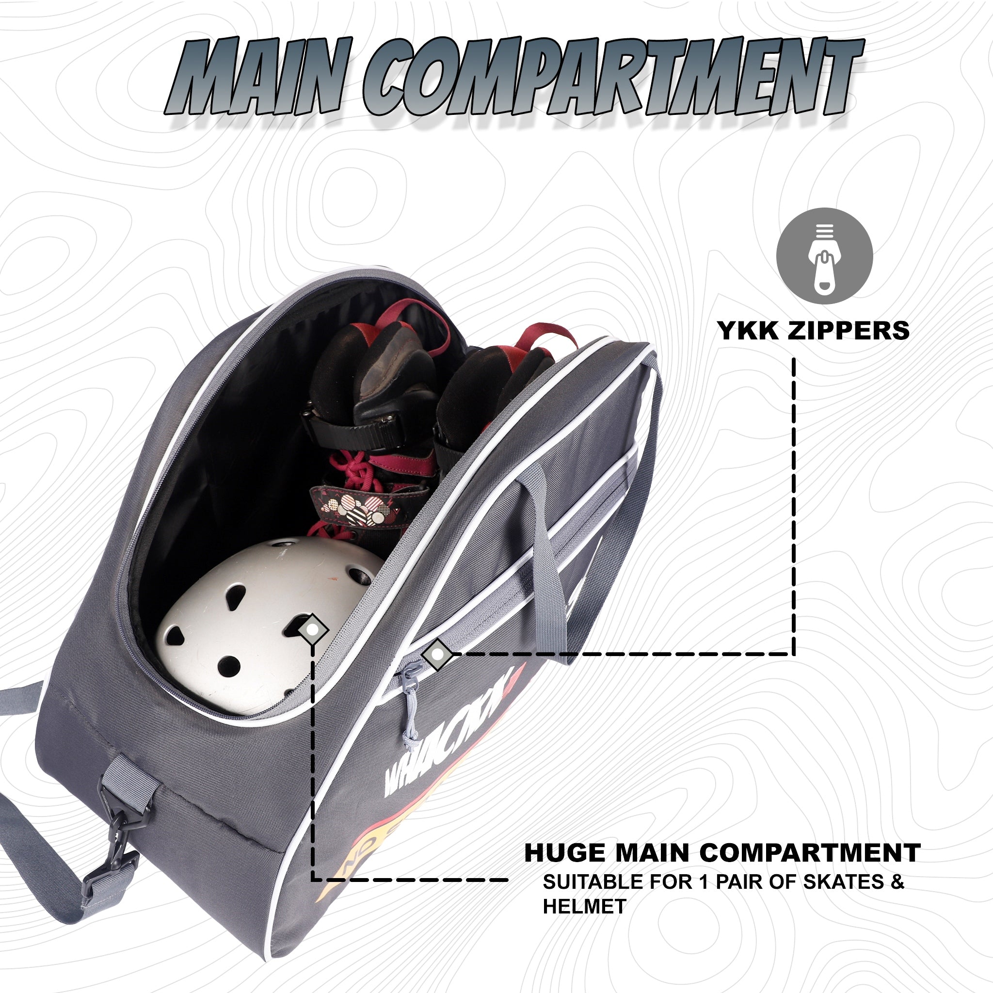 Roller Skating Kit Bag 36L Black