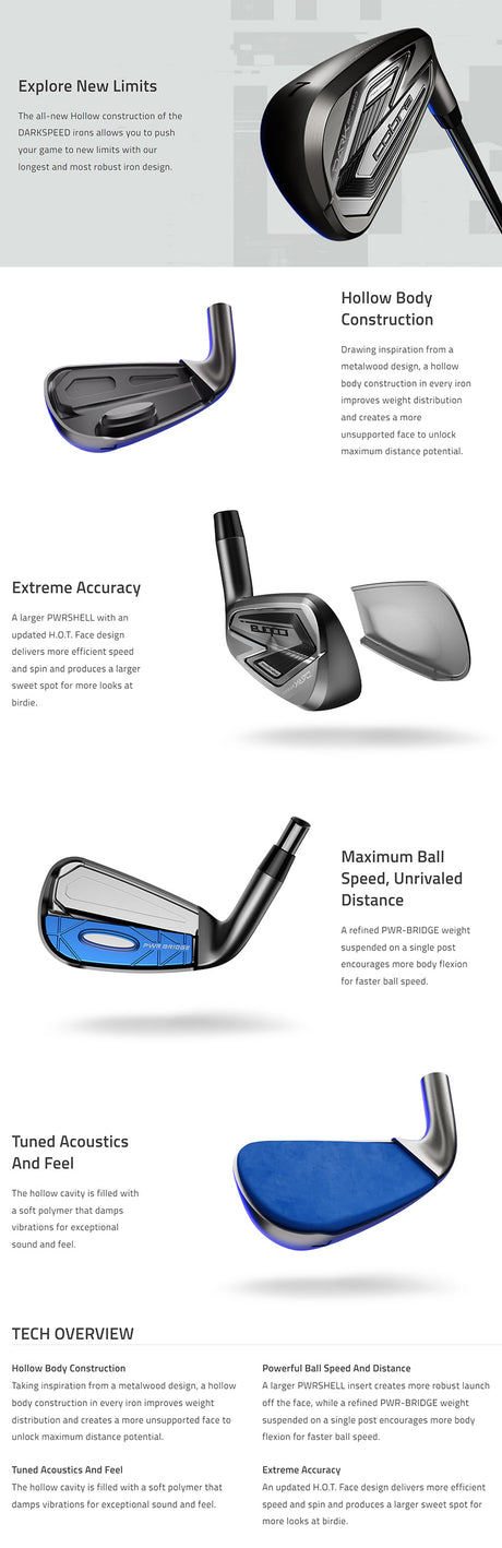 Cobra Darkspeed (5-GW) Graphite Irons (With Offer)