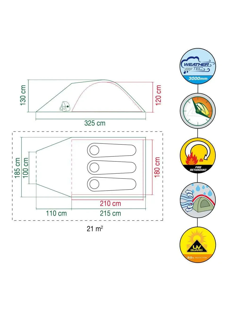COLEMAN Darwin 3 Plus Tent