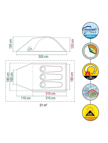 COLEMAN Darwin 3 Plus Tent