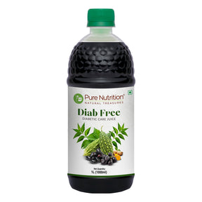 Diab Free Herbal Juice  Karela, Jamun, Neem & Fenugreek Blend - Nutrition by Pure Nutrition