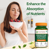 Digestive Enzymes with Bromelain Plant-Based | Probiotics & Herbs | 60 Caps | 120 Caps