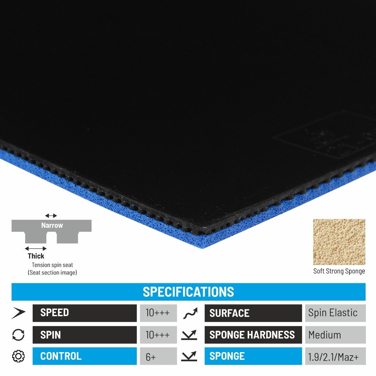 Donic Bluestorm Z1 Max Rubber