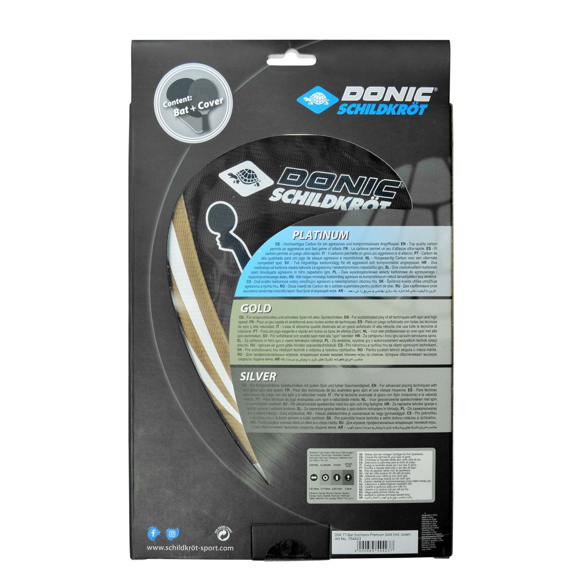 DONIC Legends Gold Bat