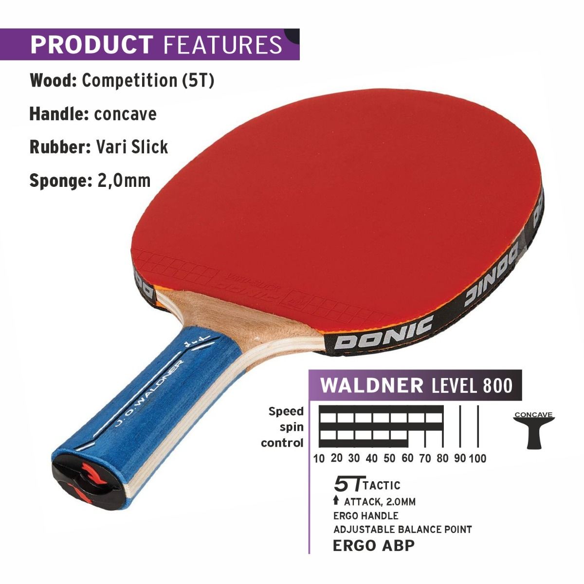 DONIC Waldner 800 Bat