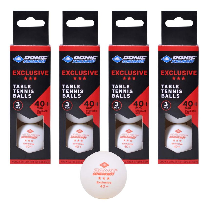Donic Exclusive 40+ 3* Ball (Pack of 12)