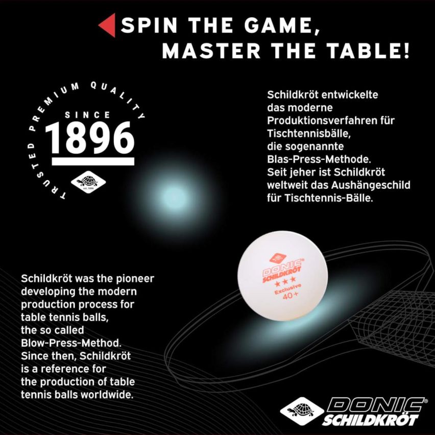 Donic Exclusive 40+ 3* Ball (Pack of 12)