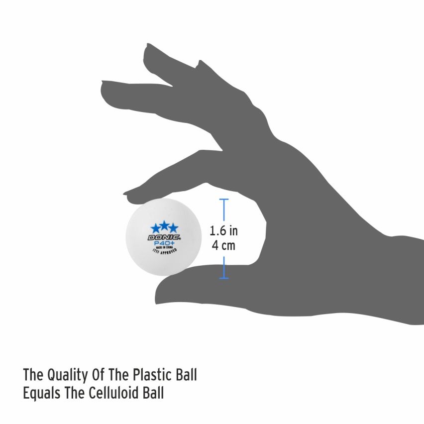 Donic P40+ 3* Ball (Pack of 12)