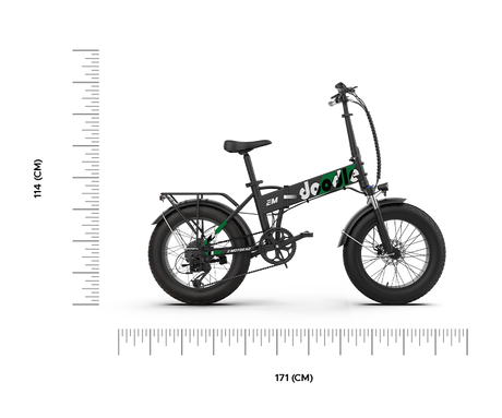 Doodle V2 Emerald Black 电动折叠自行车 Urban 系列 EMotorad | KIBI SPORTS