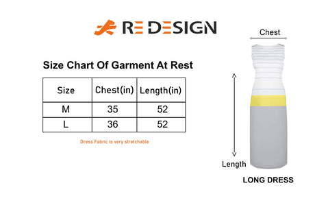 ReDesign Women Long Dress (Grey & White)