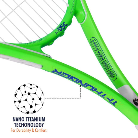 DSC TI. Thunder Tennis Racquet (Green/Blue) | Noah Sports