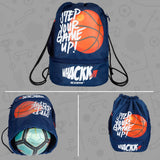 Blitz Blue Soccer|Football Equipment Bags|Basketball Volleyball Throwball Drawstring Backpack Bags|Shoes Mobile Bottle Holder Pocket|Sports Men Boys Bag|Dori Backpack |Gym Bag|Kitbag Kit Bag