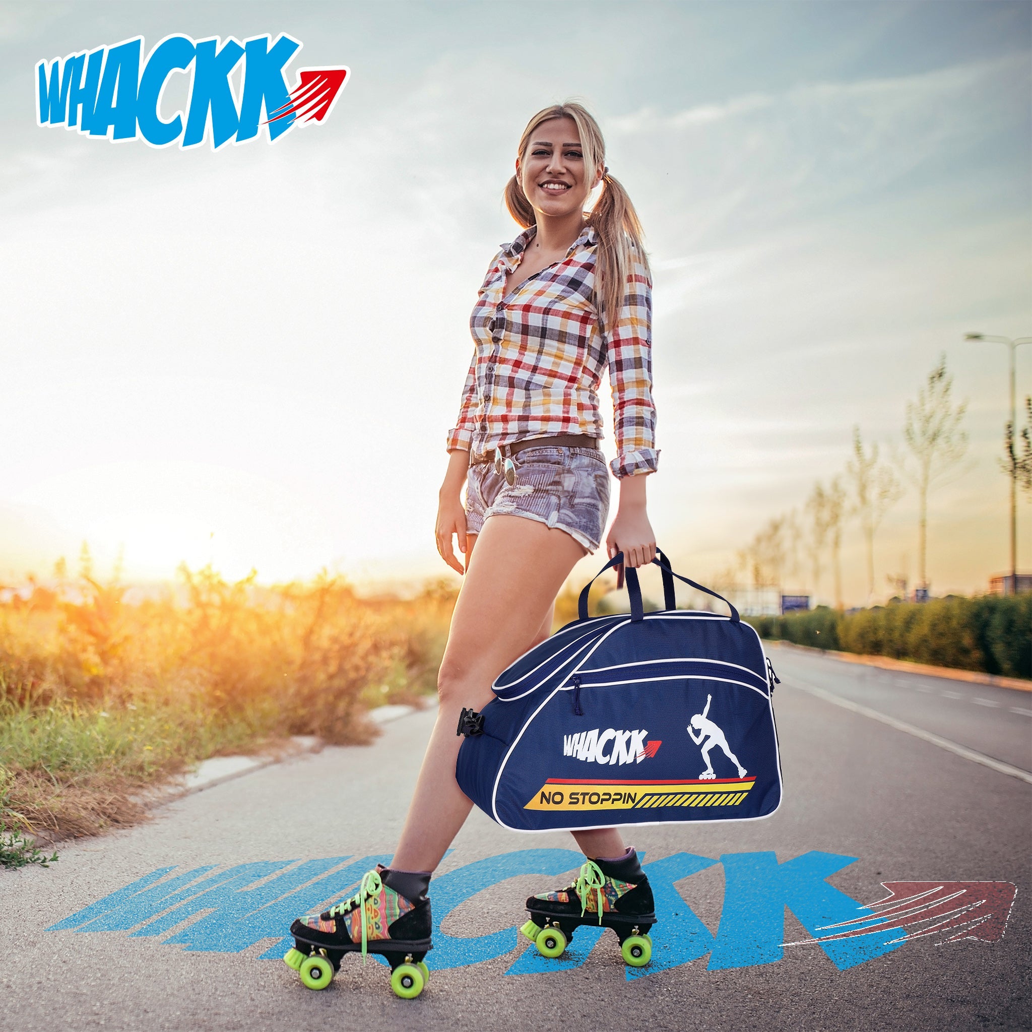 Roller Skating Kit Bag 36L Navy Blue