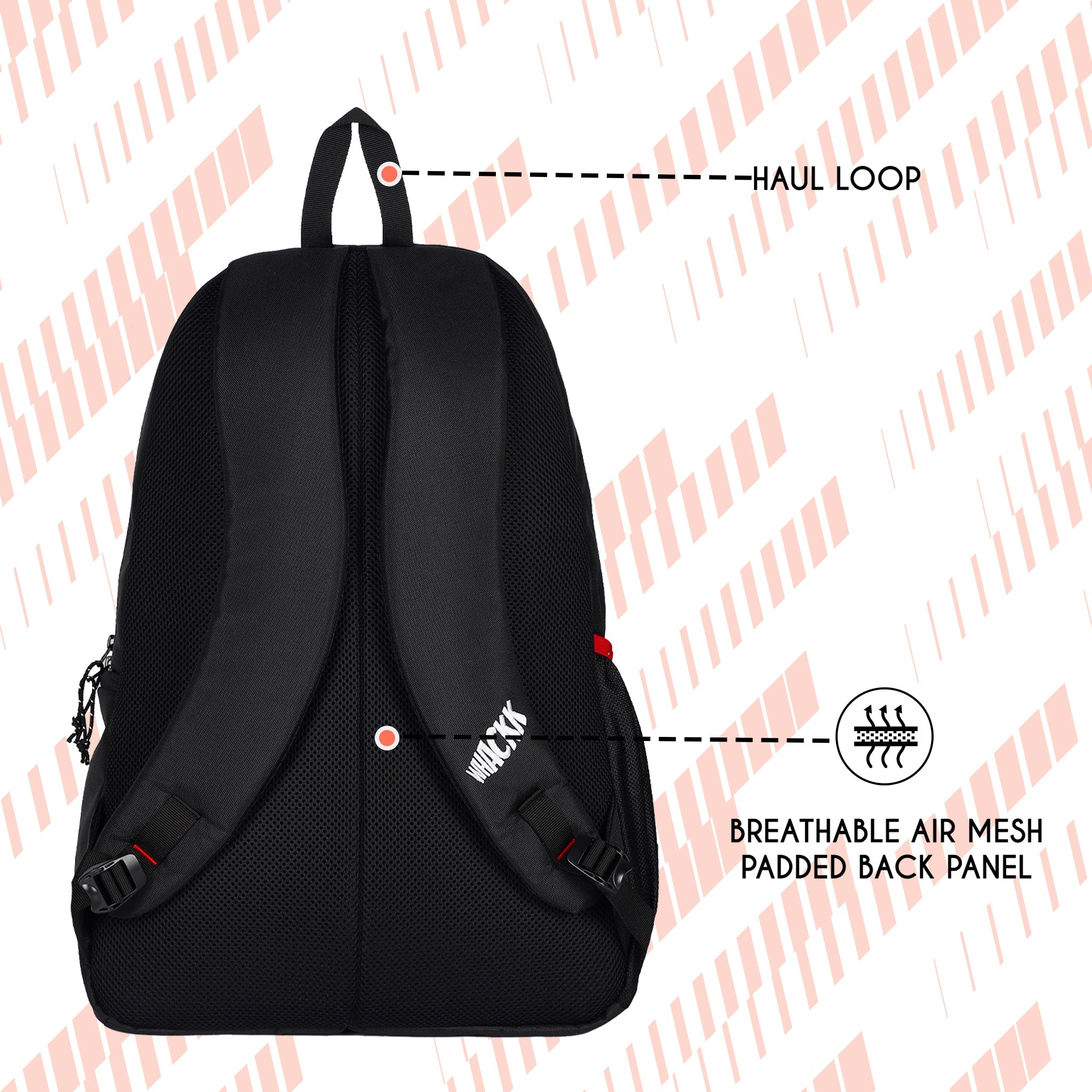 Thunderbolt 28L Red |Football Basketball Volleyball Equipment Backpack Bag|Kit Bag|Soccer Bag|Boys Kids Adult Men|Mesh Shoe or Ball Pocket|Bottle Holder| Easy Access Pocket