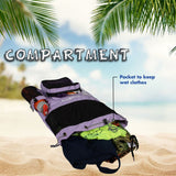 Aqua Lavender Unisex Swimming Bag |Water Sports |Dry Bags |Wet Pocket |Accessories |Beach Bag |Storage Swim Gym Gears |Drawstring Backpack |Netball Backpack | Pocket for Cap and Goggles
