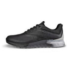 ECCO Men’s S-Three XW Spikeless Golf Shoes - Black/Concrete/Black