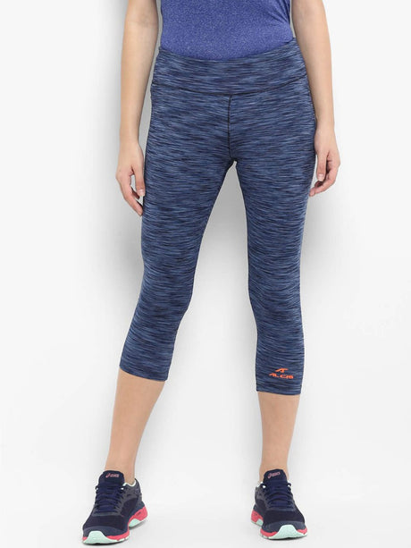 Alcis Women Solid Navy Blue Tights | Alcis