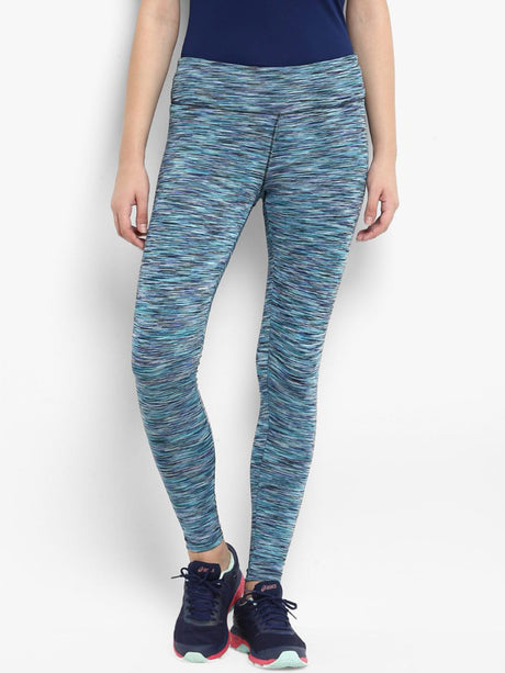 Alcis Women Patterned Blue Tights
