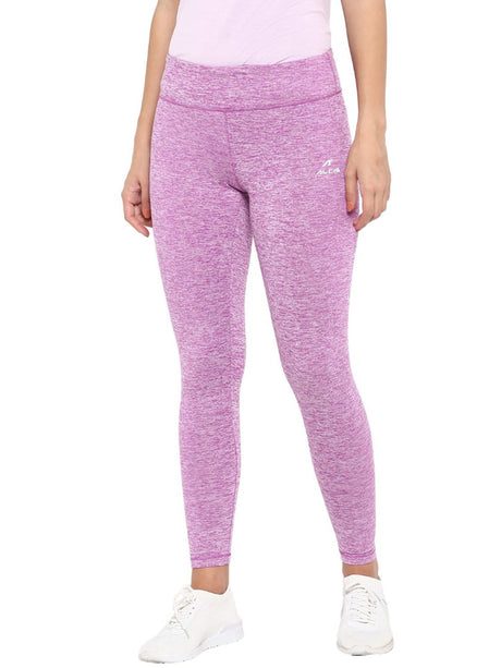 Alcis Women Purple Solid Ankle-Length Leggings | Alcis