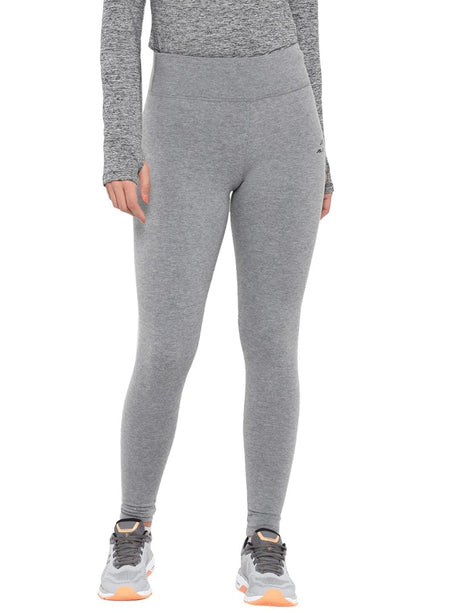 Alcis Women Grey Solid Ankle-Length Leggings | Alcis