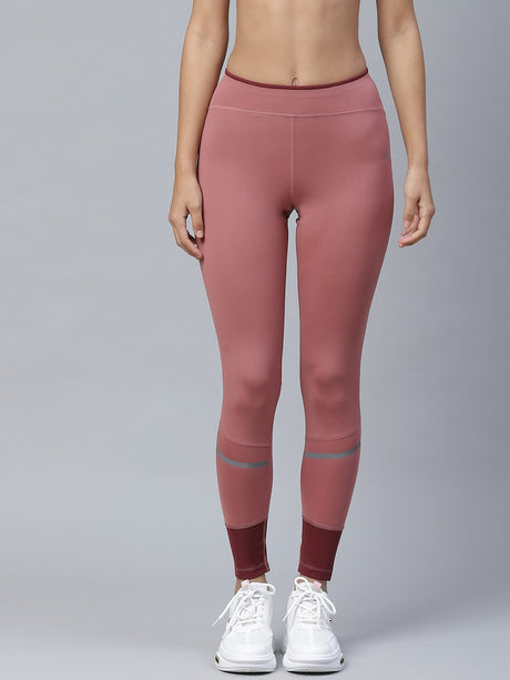 Alcis Women Mauve Solid Knitted Tights | Alcis