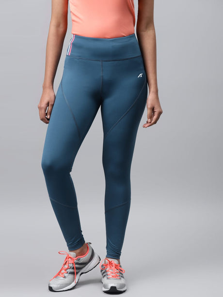 Alcis Women Blue Solid Tights | Alcis