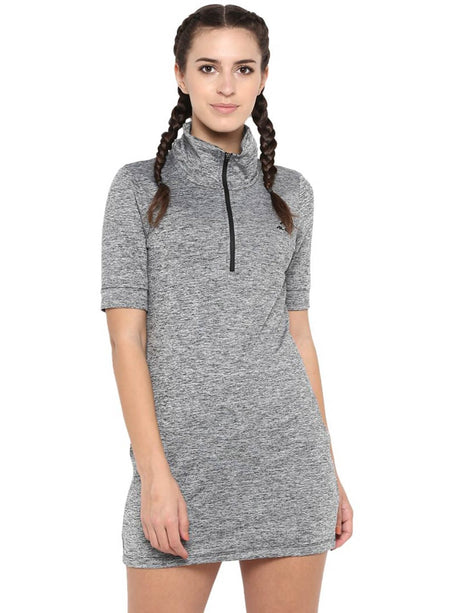 Alcis Women Solid Grey Dress | Alcis