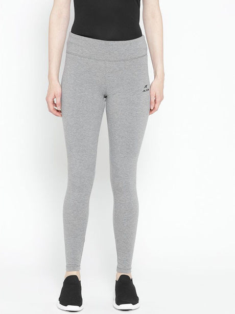 Alcis Women Grey Melange Solid Tights | Alcis