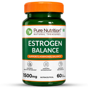Estrogen Balance 1500mg | DIM, Calcium D-Glucarate & Chasteberry | 60 Veg Capsules - Nutrition by Pure Nutrition