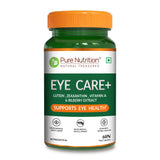 Eye Care+ Lutein, Zeaxanthin, Vitamin A & Bilberry for Eye Health - Nutrition by Pure Nutrition