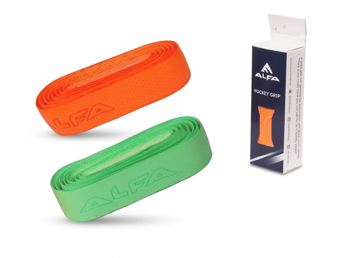 Alfa Taiwani Grip With Gum Tape Hockey Grip - angle
