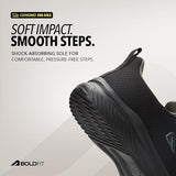 Flexcush Men Walking Shoes - Black