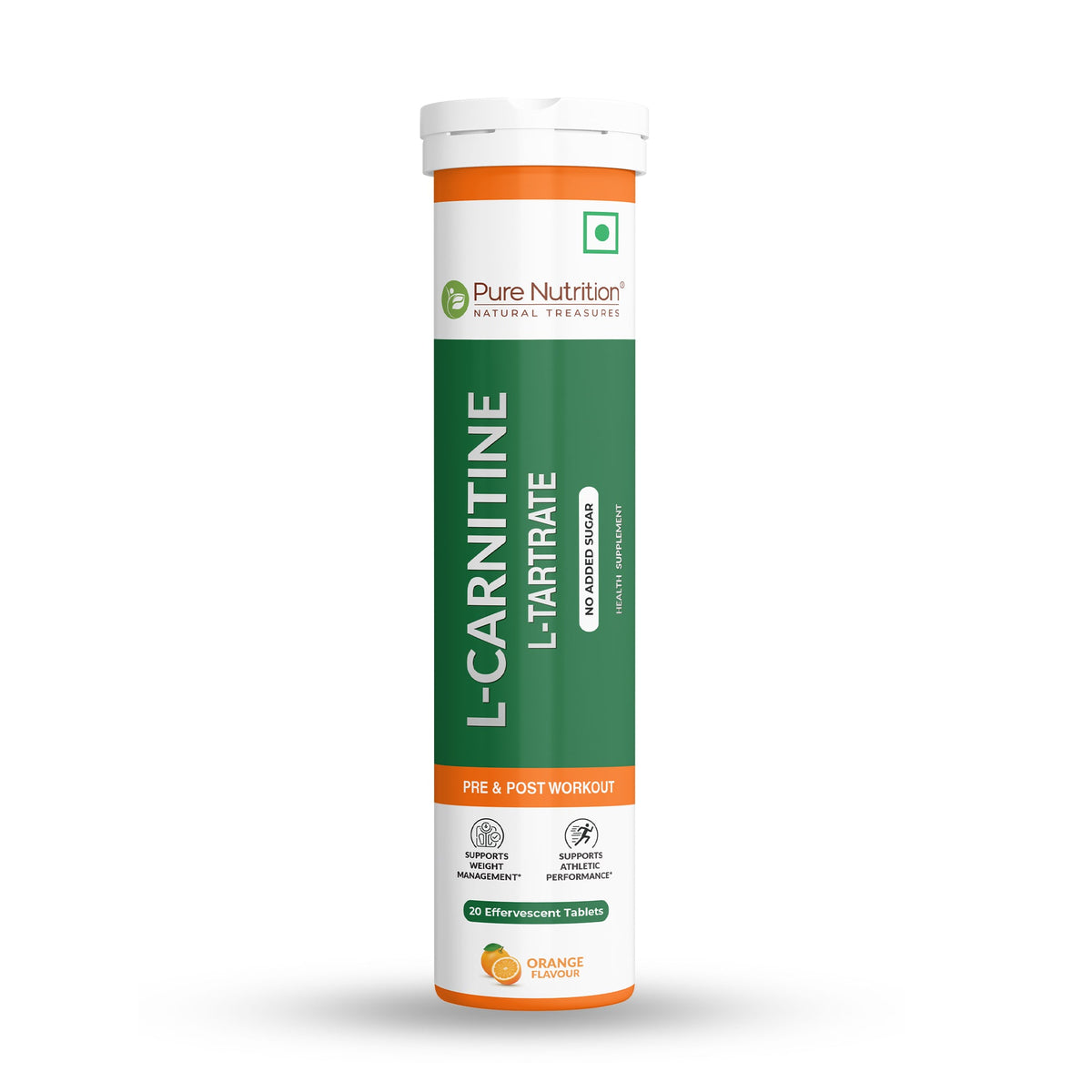 L-Carnitine L-Tartrate Effervescent Tablets  Fat Metabolism & Energy - Nutrition by Pure Nutrition