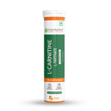 L-Carnitine L-Tartrate Effervescent Tablets  Fat Metabolism & Energy - Nutrition by Pure Nutrition
