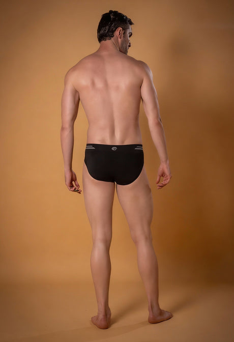 V Seamless Brief Supporter Black P2 | Omtex