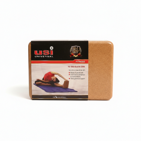 USI YB Yoga Block Cork - Fitness Equipment