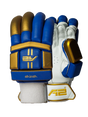 Cricket Batting Gloves - Gold & Blue
