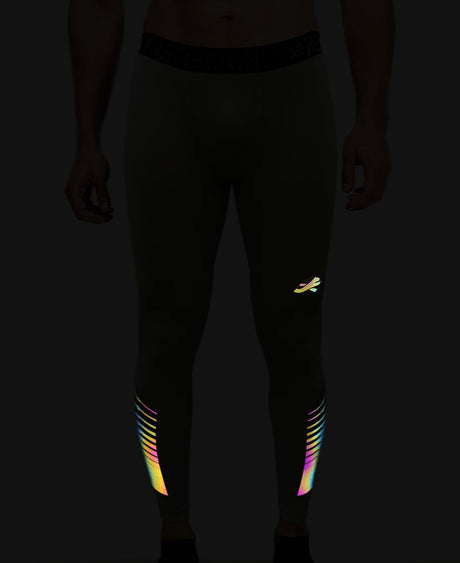 ReDesign Nylon Multi-Color Reflective Compression Pant (White)