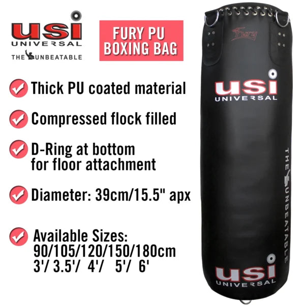 Fury PU Punching/Boxing Bags (Filled) – 626PU