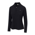 Greg Norman Women's Long Sleeve Classic Pique Polo T-Shirt - Black