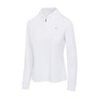 Greg Norman Women's Long Sleeve Classic Pique Polo T-Shirt - White