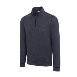 Greg Norman Men’s Cozy Shark Quarter Zip Pullover - Navy Heather