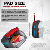 Batsman Grey Red Cricket|Cricket Kit Bag Backpack |Juniour & Youth Kitbag |Player Edition 2 Bat Pockets Shoe Pocket |Big Main Comp. Fits 15.5 inch Leg Pad|2 Bottle Holders