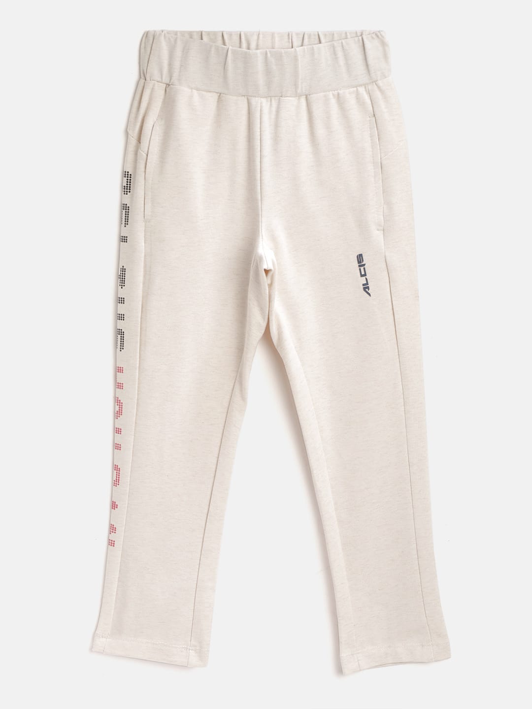 Alcis Girls Solid Grey Melange Joggers