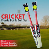 CRICKET PLASTIC BAT & BALL SET VX-555